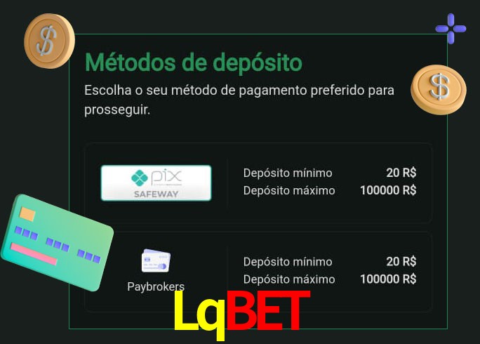 O cassino Lqbet oferece uma grande variedade de métodos de pagamento